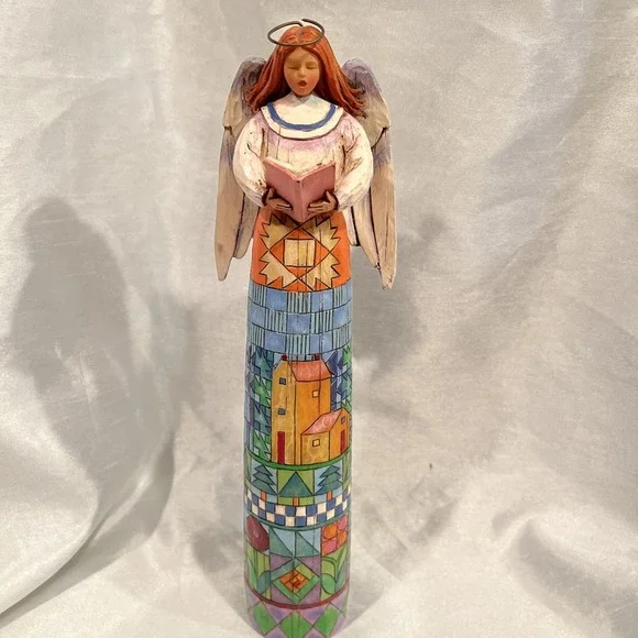 Heartwood Creek Retired 2004 Jim Shore Singing Makes The Heart Glad 13" Angel - Picture 1 of 15